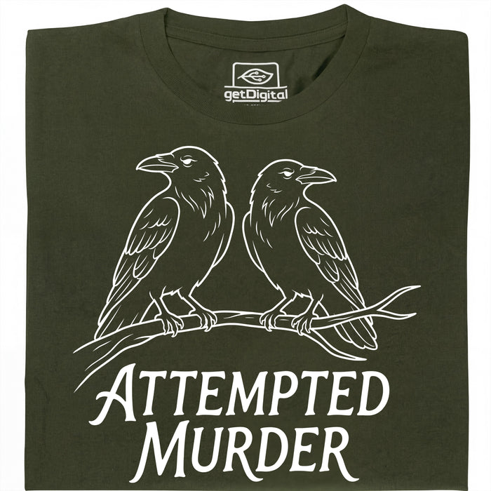 Attempted Murder - Vue principale T-shirt Vert Foncé