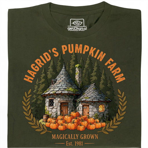Magical Pumpkin Farm - Vista principal Camiseta Verde Oscuro