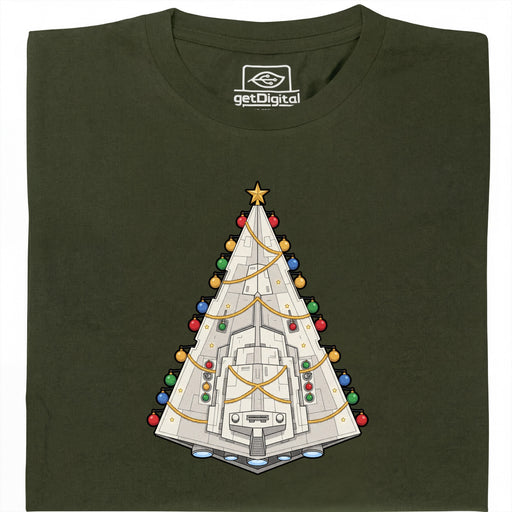 Tannenzerstörer - Weihnachten nach imperialer Vorschrift - Hauptansicht T-Shirt Dunkelgrün