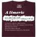 A Limerick - Poème mathématique avec équation - Vue principale T-shirt Rouge Foncé