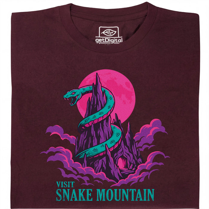 Visit Snake Mountain - Main view T-shirt Dark Red