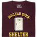 Nuclear Bomb Shelter Kühlschrank - Hoofdaanzicht T-Shirt Donkerrood