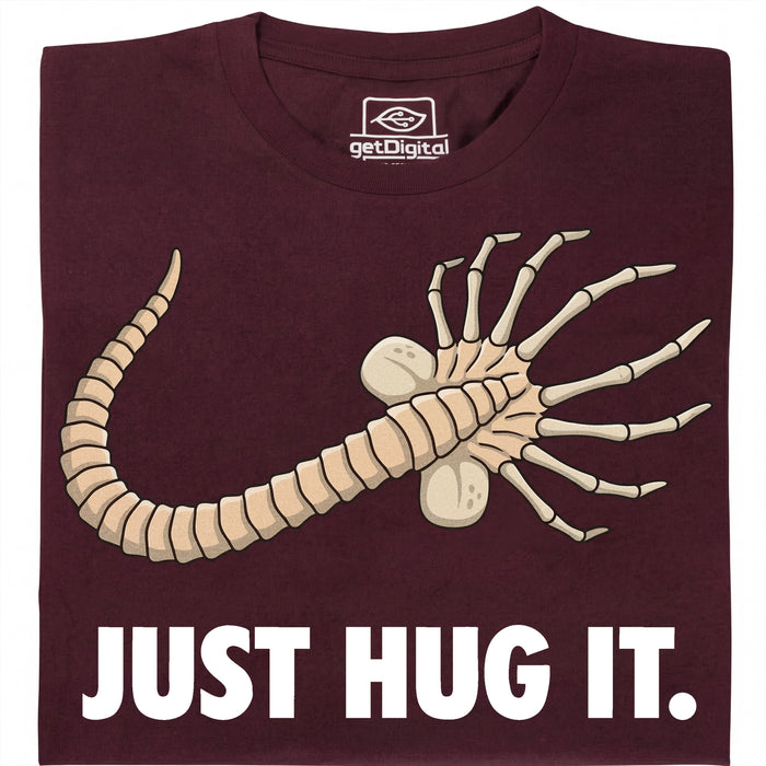 Just Hug It - Vue principale T-shirt Rouge Foncé
