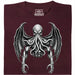 Cthulhu - De Grote Oude - Hoofdweergave T-shirt Donkerrood