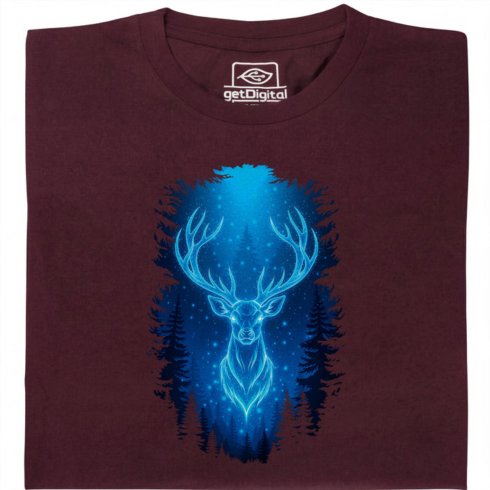 Forest Patron - Vue principale T-shirt Rouge foncé