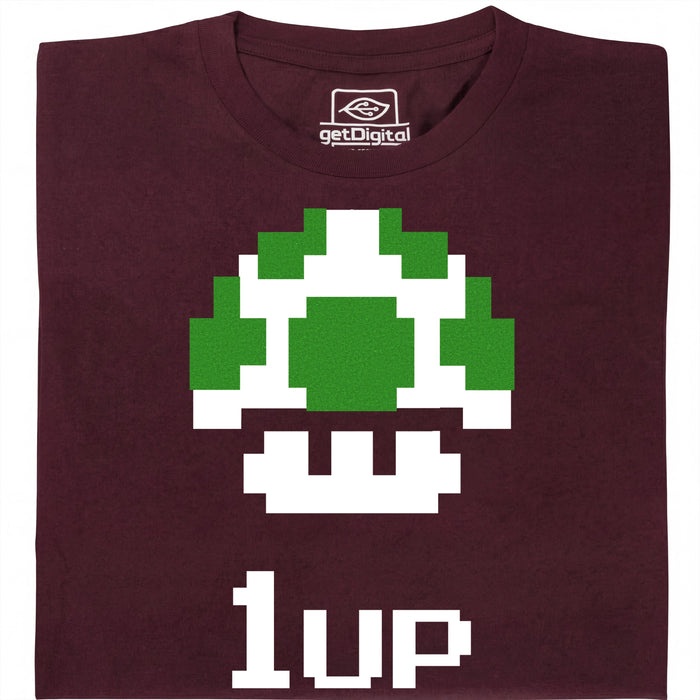 Shroom UP - Vue principale T-shirt Rouge Foncé