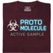 Protomolecule - Active Sample - Main view T-shirt Dark Red