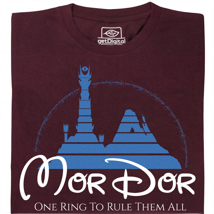 The Dark Lord's Fantasyland - Vista principal Camiseta Rojo Oscuro