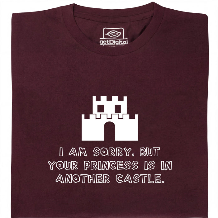 I Am Sorry, But Your Princess Is In Another Castle - Vue principale T-Shirt Rouge Foncé