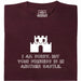I Am Sorry, But Your Princess Is In Another Castle - Vue principale T-Shirt Rouge Foncé