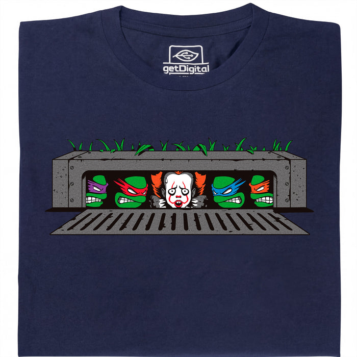 IT vs. Turtles - Main view T-Shirt Navy Blue