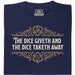 The Dice Giveth and the Dice Taketh Away - Vooraanzicht T-shirt Marineblauw