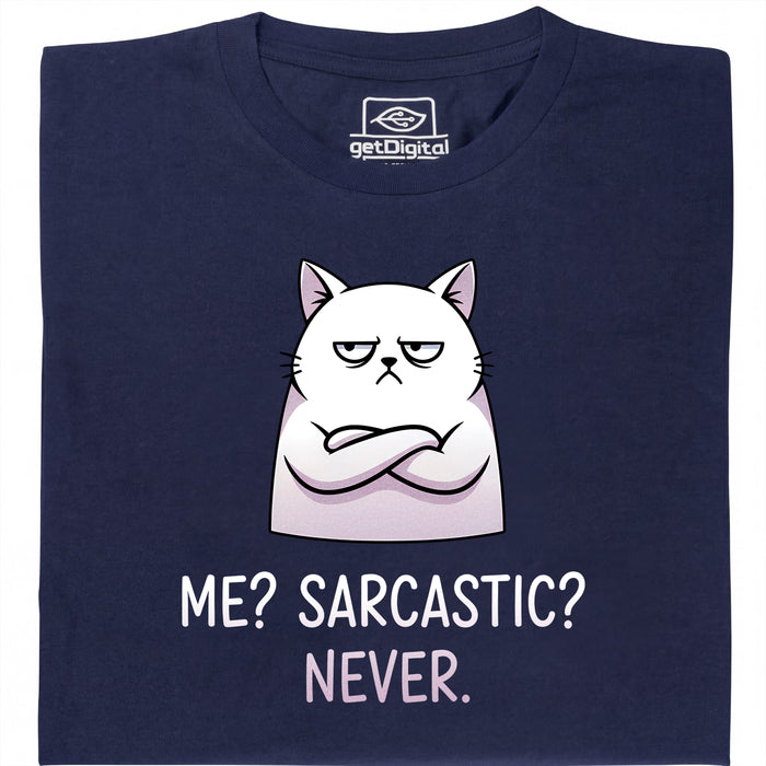 Definitely not sarcasm - Main view T-Shirt Navy Blue