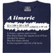 A Limerick - Poème mathématique avec équation - Vue principale T-shirt Bleu Marine