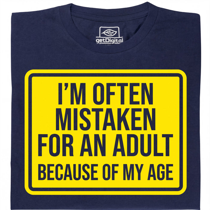 Mistaken For An Adult - Vue principale T-Shirt Bleu Marine