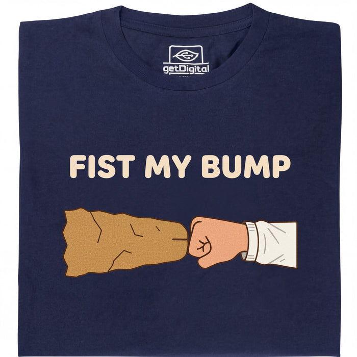 Fist My Bump - Vista principale T-Shirt Blu navy