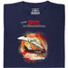 P.M. Magazine 3/1984 Avión como Cohete - Vista principal Camiseta Azul Marino