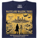 Wasteland Walking Tours - Hoofdweergave T-Shirt Marineblauw