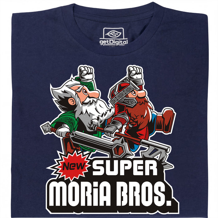 Super Moria Bros - Vista principal Camiseta Azul marino