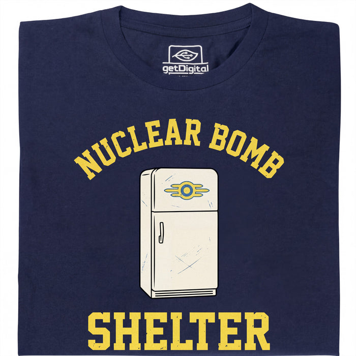 Nuclear Bomb Shelter Kühlschrank - Hoofdaanzicht T-Shirt Marineblauw