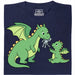 Dragon Parenting - Vista principal Camiseta Azul Marino