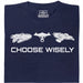 Choose Your Spaceship - Hoofdweergave T-shirt Marineblauw