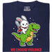 We Choose Violence - Vue principale T-Shirt Bleu Marine