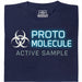 Protomolecule - Active Sample - Main view T-shirt Navy Blue