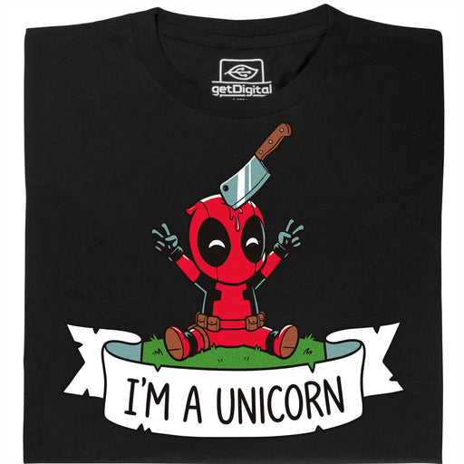 I'm a Unicorn - Vista frontal Camiseta Negro
