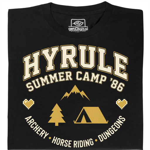 Hyrule Summer Camp - Hauptansicht T-Shirt Schwarz