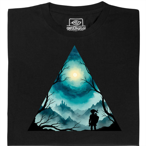 Triangle Landscape - Hauptansicht T-Shirt Schwarz
