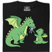 Dragon Parenting - Vista principal Camiseta Negro