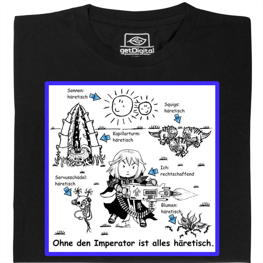 Alles Häretisch! - Hauptansicht T-Shirt Schwarz