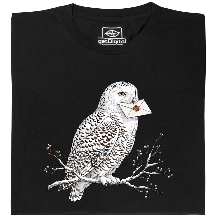 Owl Courier - Hauptansicht T-Shirt Schwarz