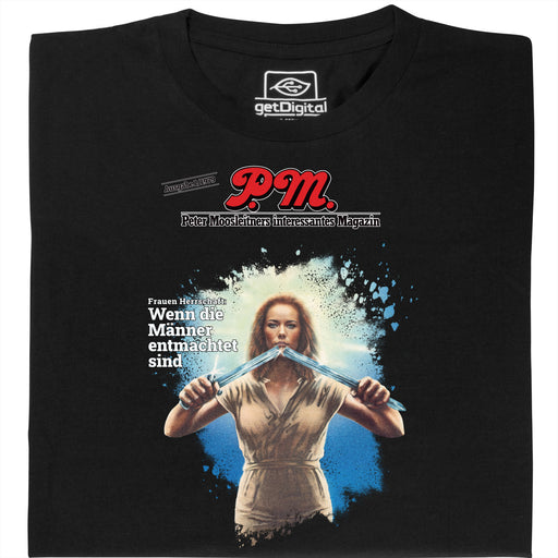 P.M. Magazine 1/1979 Gobierno de Mujeres - Vista principal Camiseta Negro