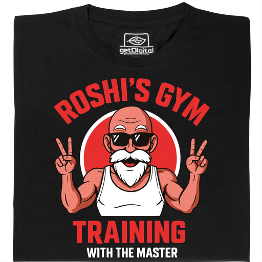 Training with the Master (Colourized) - Hauptansicht T-Shirt Schwarz