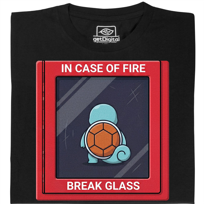 In Case of Fire - Break Glass - Main view T-Shirt Black