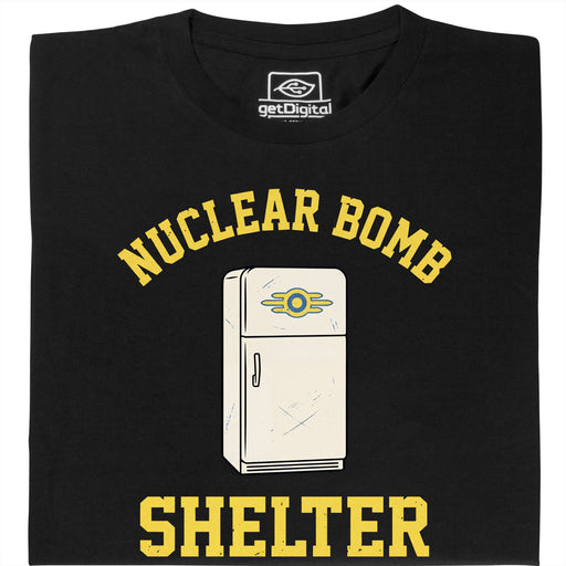 Nuclear Bomb Shelter Kühlschrank - Hoofdaanzicht T-Shirt Zwart