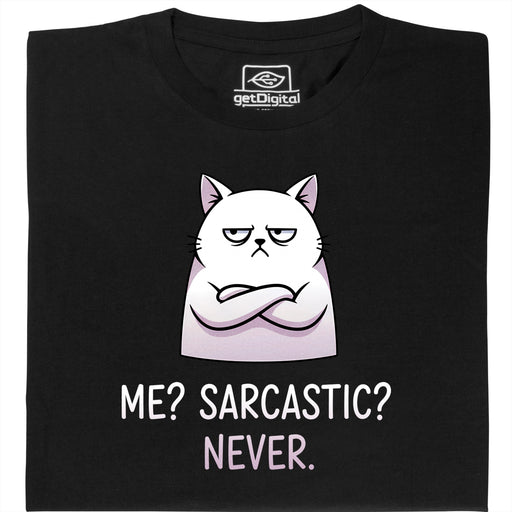 Definitely not sarcasm - Hauptansicht T-Shirt Schwarz