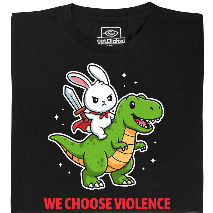 We Choose Violence - Vue principale T-Shirt Noir