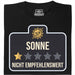 Sol - No Recomendado - Vista Principal Camiseta Negro