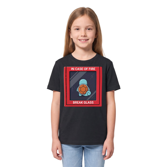In Case of Fire - Break Glass - Kindershirt Model Mädchen 1