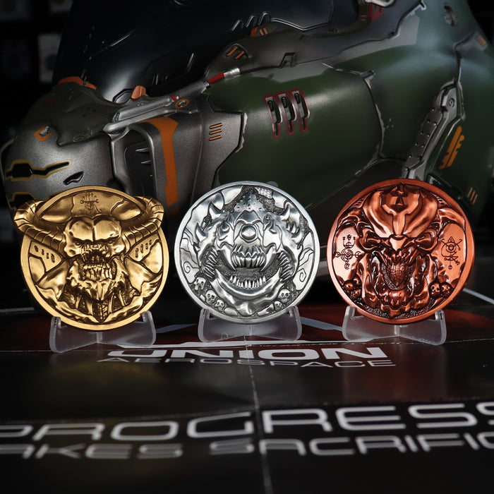 Doom Medallion Pinky Level Up Edizione Limitata Fanattik Doom Medallion Pinky Level Up Edizione Limitata Fanattik
