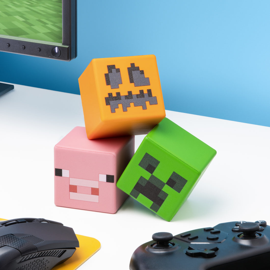Minecraft block stress ball - an anti-stress cube for work