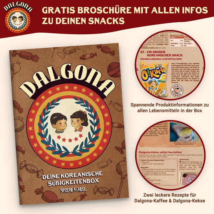 Boîte Snacks Dalgona Corée "Sauvetage" - Gratuit au lieu de jeter