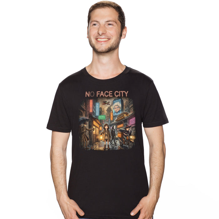 No Face City - T-shirt Uomo Tobi