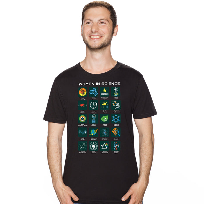 Women in Science - 20 Pioniersvrouwen van de Wetenschap - T-Shirt Man Tobi