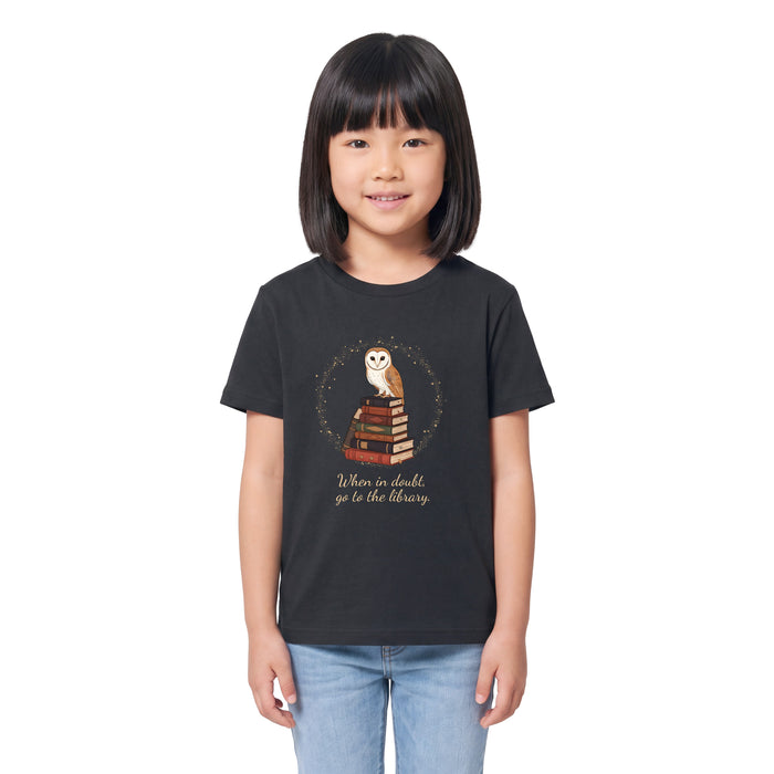 When in doubt, go to the library - Kindershirt Model Mädchen 2