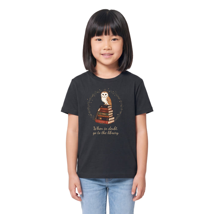 When in doubt, go to the library - Kindershirt Model Mädchen 2