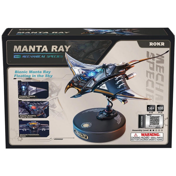 Kit de Construction Électronique 3D de Raie Manta Mécanique avec Éclairage